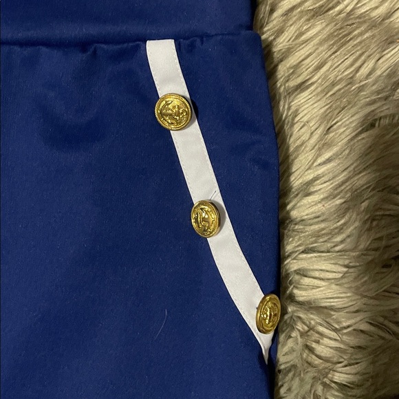 stranger Things Spirit Blue Women's Athletic Shorts with Gold Accents - Picture 2 of 6